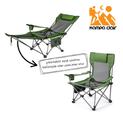 3 Kademeli Yatabilen Kamp Sandalyesi