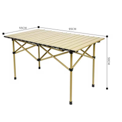 Katlanabilir Alüminyum Kamp Masası | Gold Renk