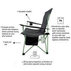 XL KATLANIR KAMP SANDALYESİ
