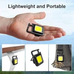 Keychain Light Şarj Edilebilir Şarjlı Mini Mıknatıslı El Feneri Anahtarlık Tirbuşon