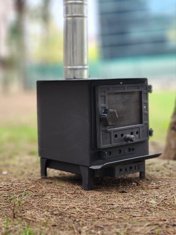 Mini Kamp Sobası SETİ| Taşınabilir Odunlu Çadır Sobası