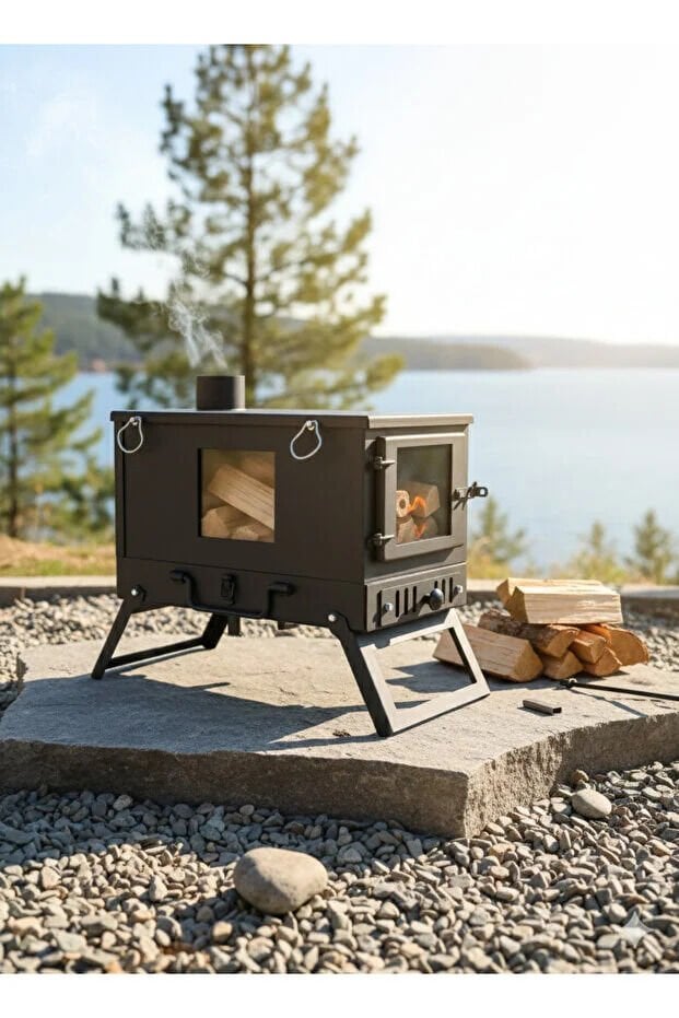 KUZUNELİ KATLANIR KAMP SOBASI