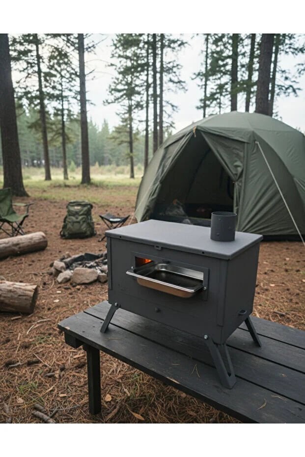 KUZUNELİ KATLANIR KAMP SOBASI