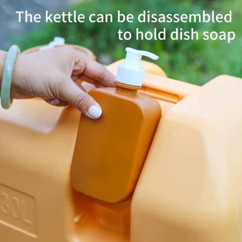 Açık Su Konteyneri Piknik Kamp İçme Kova Depolama Taşıyıcı 20L