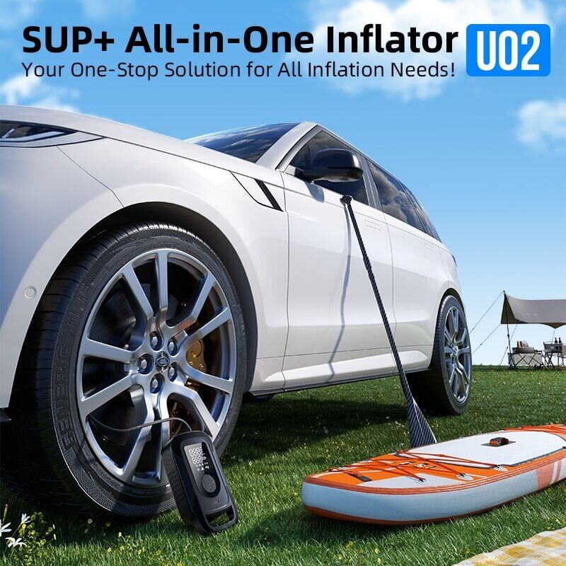 Çok Amaçlı Kablosuz Hava Pompası | SUP Çadırları ve Otomobil Lastikleri Uyumlu | 150 PSI Yüksek Basınçlı Hızlı Şişirme